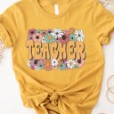  Bold Floral Teacher Graphic Tee