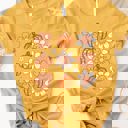 Small Yellow Flowers and Pumpkin Graphic Tee