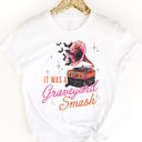 XL White Graveyard Smash Graphic Tee