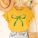  Green Bow And Clover Graphic Tee 