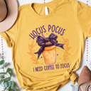  Hocus Pocus I Need Coffee To Focus Graphic Tee