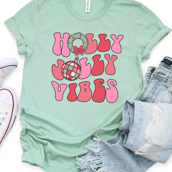 Holly Jolly Vibes Graphic Tee