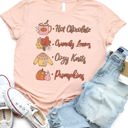 Small Peach Fall Things Icons Graphic Tee