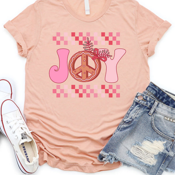 Joy (Checker Border) Graphic Tee