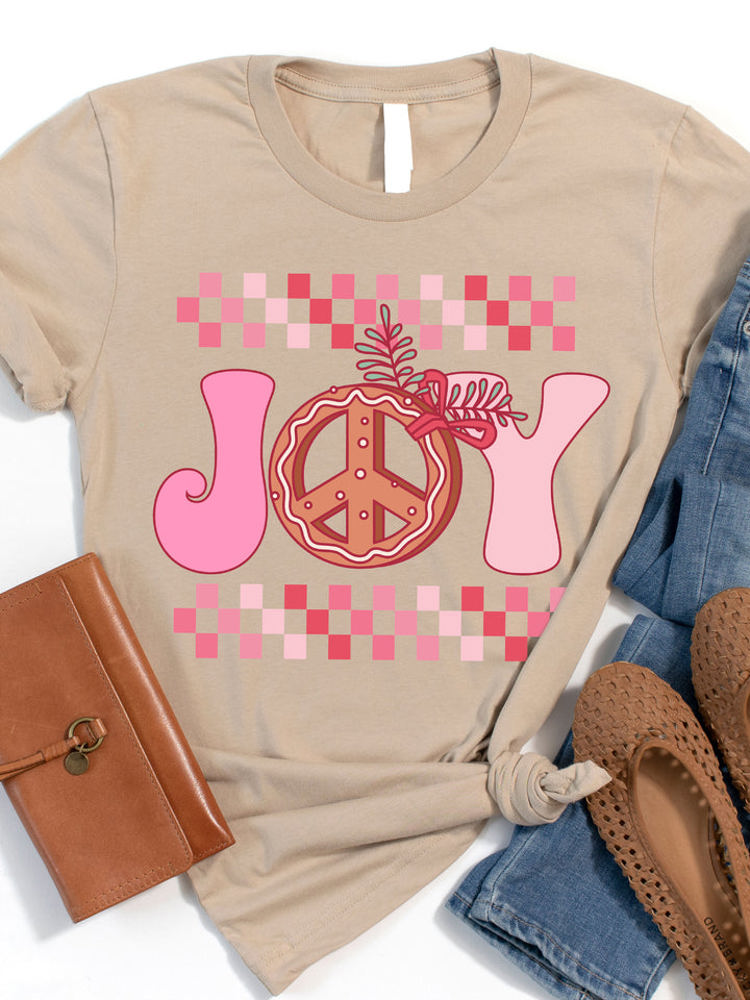 Joy (Checker Border) Graphic Tee