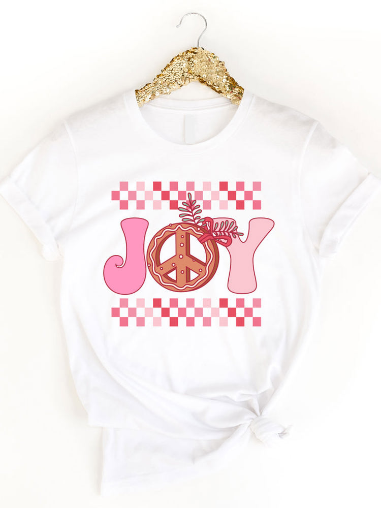 Joy (Checker Border) Graphic Tee