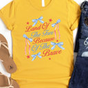  Land Of The Free Graphic Tee