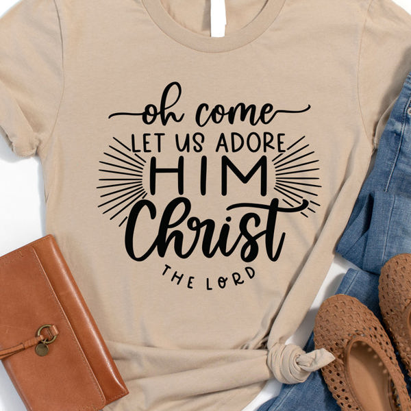 Oh Come Let Us Adore Him Graphic Tee