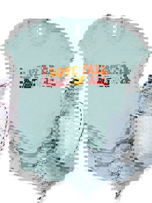 I Love Fall Most Of All Graphic Tee