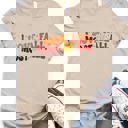 Small Tan I Love Fall Most Of All Graphic Tee