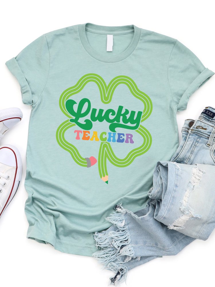 Lucky Teacher Graphic Tee