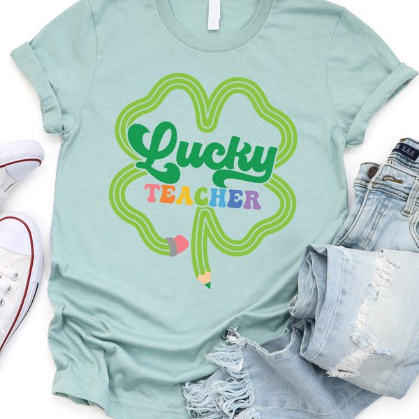 Lucky Teacher Graphic Tee