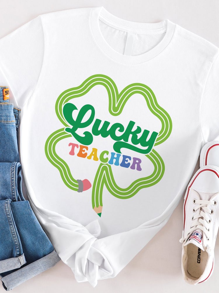 Lucky Teacher Graphic Tee