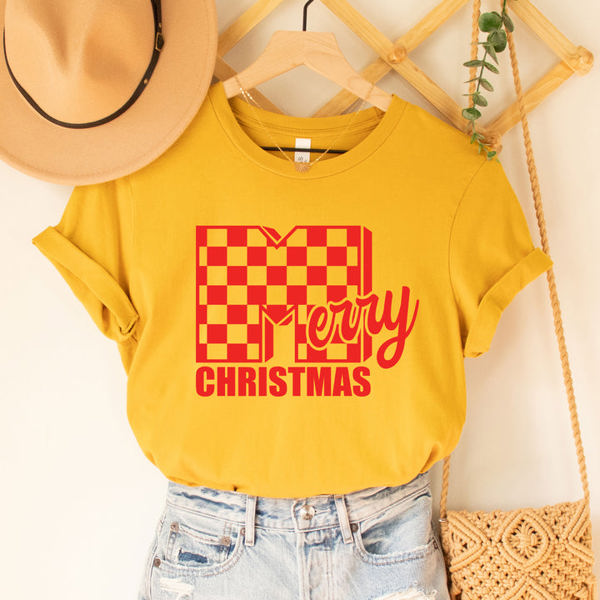 MTV Style Merry Christmas Graphic Tee