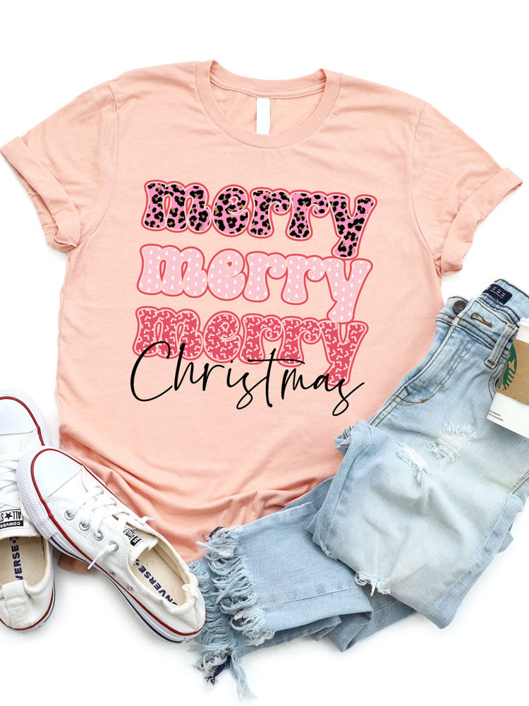 Merry Merry Christmas Graphic Tee