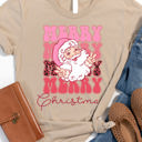  Merry Merry Christmas Santa Graphic Tee