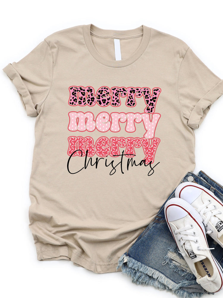 Merry Merry Christmas Graphic Tee