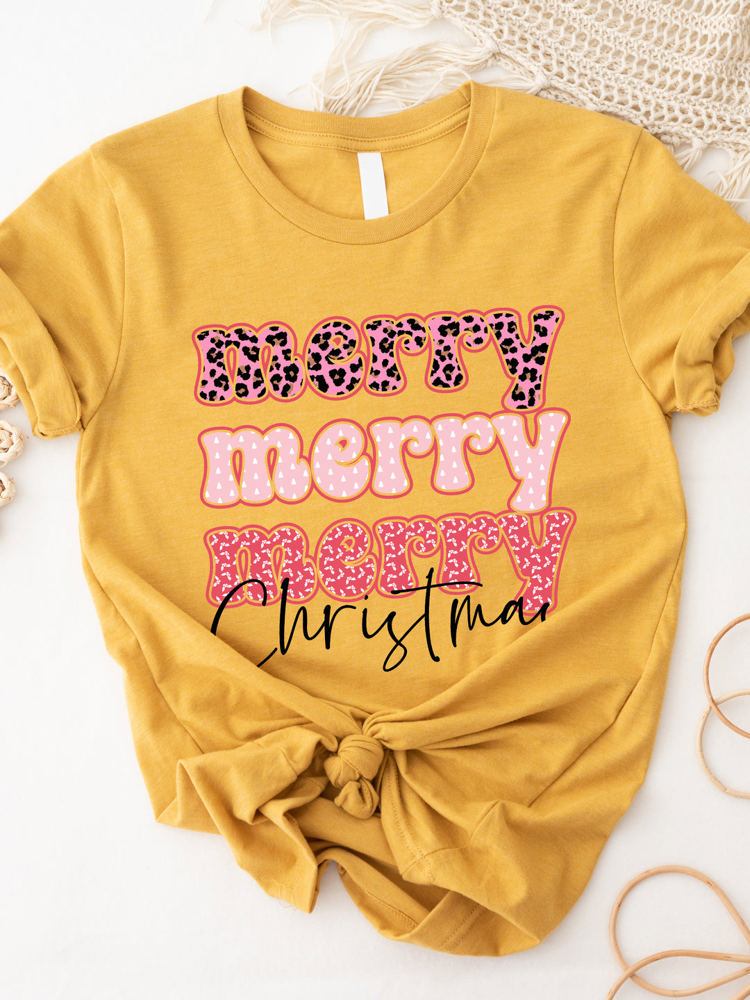 Merry Merry Christmas Graphic Tee