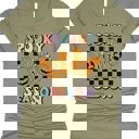 Small Olive Spooky Season Pumpkin Mouse Ears Graphic Tee