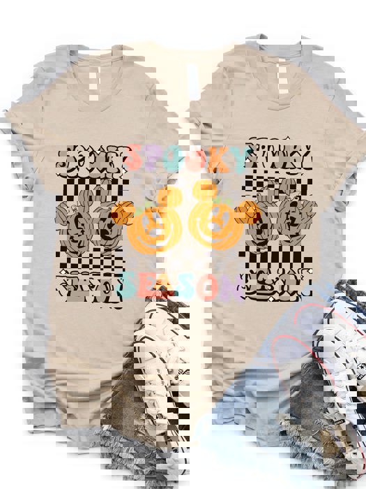Spooky Season Pumpkin Mouse Ears Graphic Tee