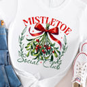 Small White Mistletoe Social Club Graphic Tee