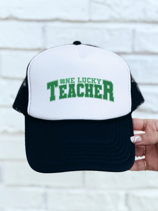 One Lucky Teacher Trucker Hat