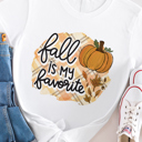 Small White Fall Is My Favorite Graphic Tee