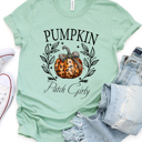 Small Slate Pumpkin Patch Girly Graphic Tee