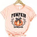 Small Peach Pumpkin Season Graphic Tee