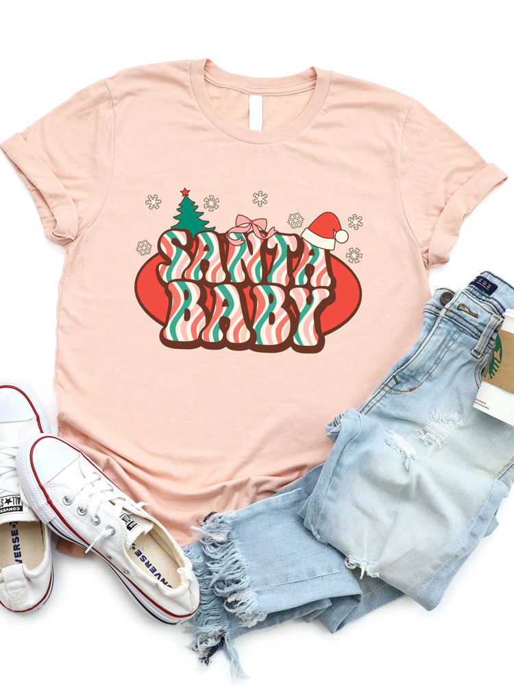 Santa Baby Retro Graphic Tee