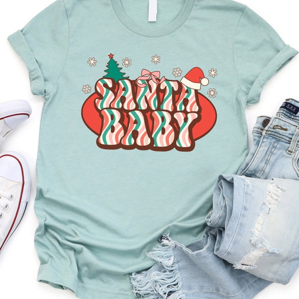 Santa Baby Retro Graphic Tee