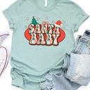  Santa Baby Retro Graphic Tee