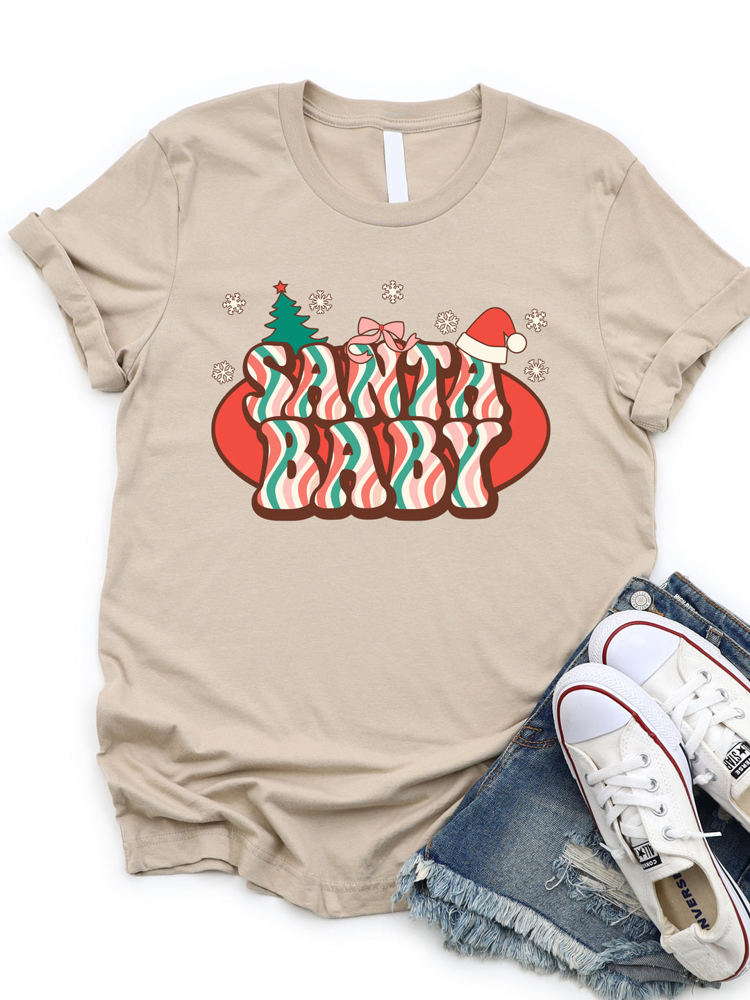 Santa Baby Retro Graphic Tee