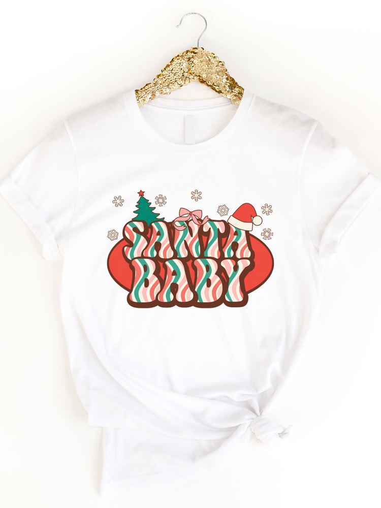 Santa Baby Retro Graphic Tee