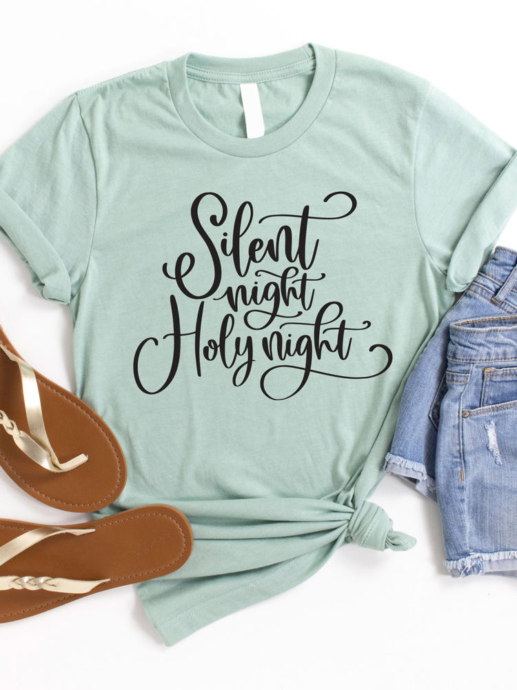 Silent Night Holy Night Graphic Tee