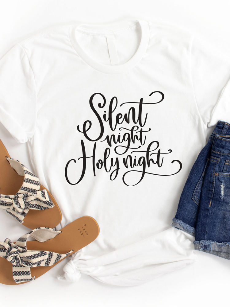 Silent Night Holy Night Graphic Tee