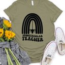 Small Olive Spooktacular Teacher Graphic Tee