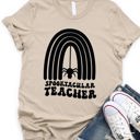 Small Tan Spooktacular Teacher Graphic Tee