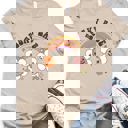 Small Tan Spooky Babe Rainbow Graphic Tee