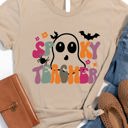 Small Tan Spooky Teacher Graphic Tee