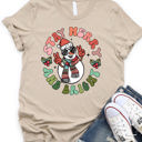  Stay Merry & Bright Snowman Graphic Tee