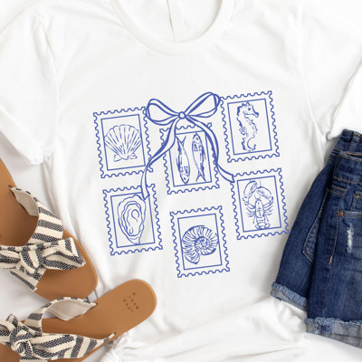 Summer Icon Stamp Graphic Tee
