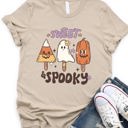 Small Tan Sweet and Spooky Graphic Tee