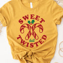  Sweet But Twisted Candy Cane Graphic Tee