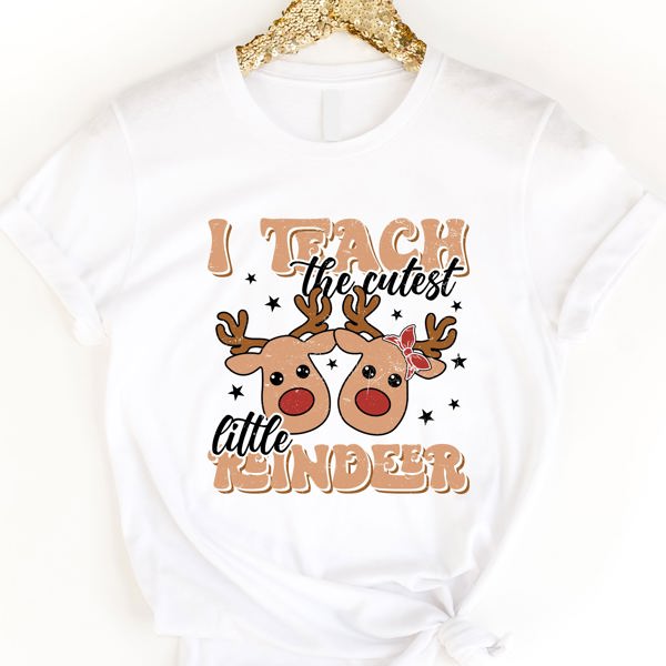 I Teach The Cutest Reindeer Graphic Tee