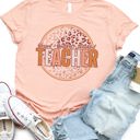  Teacher Circle Cheetah Graphic Tee