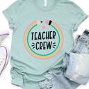 Small Slate Blue Teacher Crew Graphic Tee