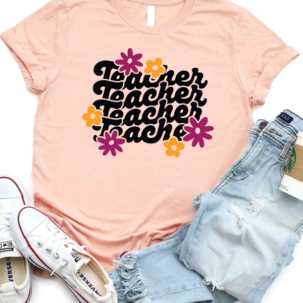 Teacher Daisy Graphic Tee