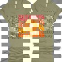 Small Olive Thankful Pie Retro Graphic Tee
