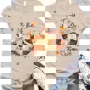 Small Tan Tis The Season Football Pumpkin Graphic Tee